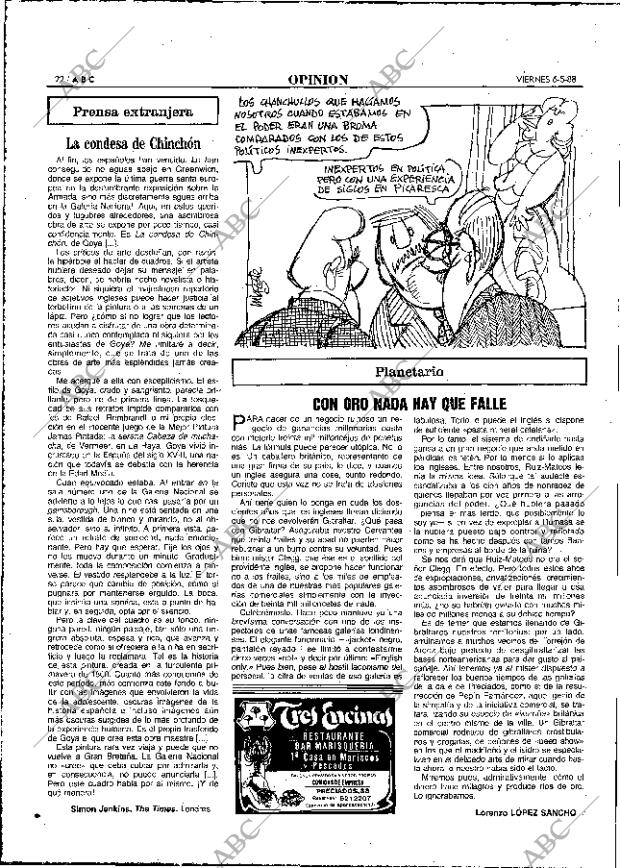 ABC MADRID 06-05-1988 página 22