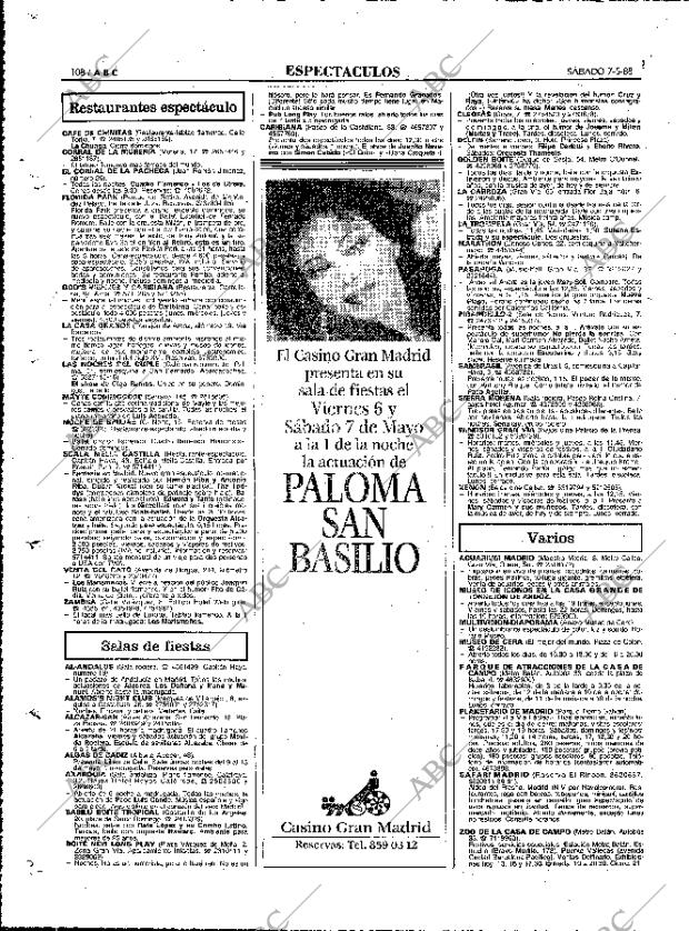 ABC MADRID 07-05-1988 página 108