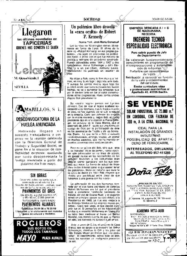 ABC SEVILLA 08-05-1988 página 70