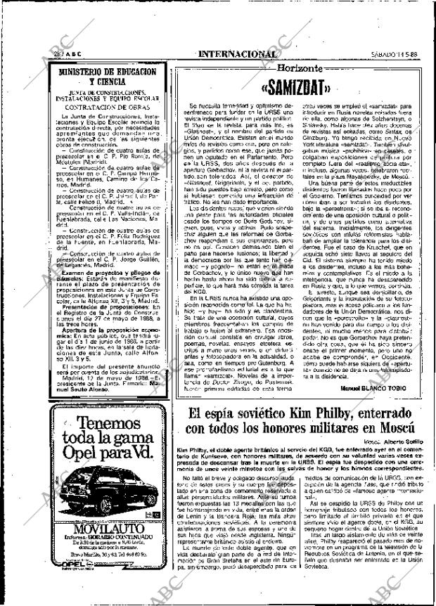 ABC MADRID 14-05-1988 página 28