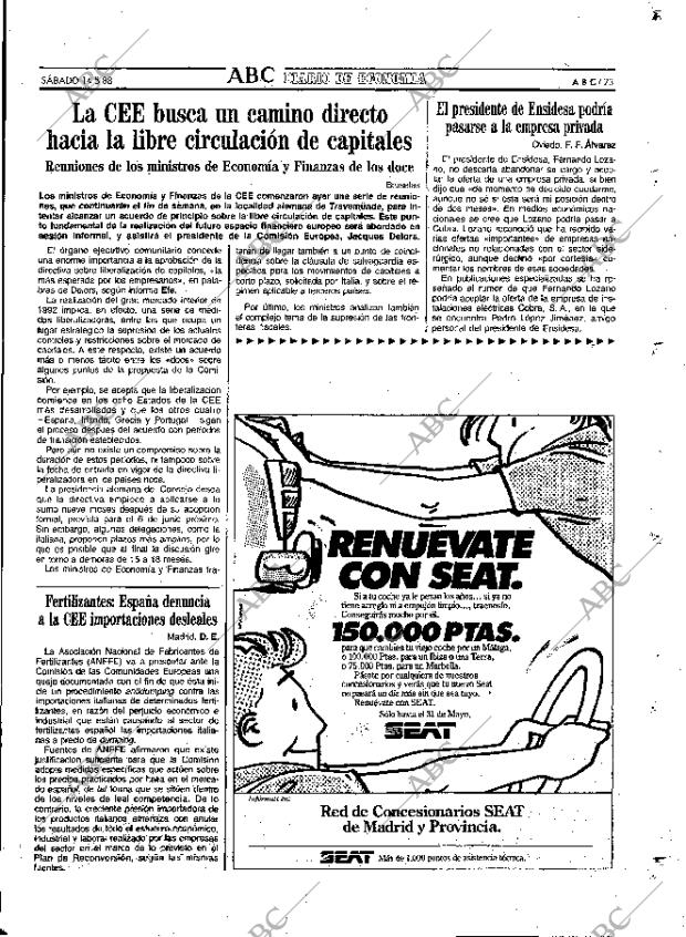 ABC MADRID 14-05-1988 página 73