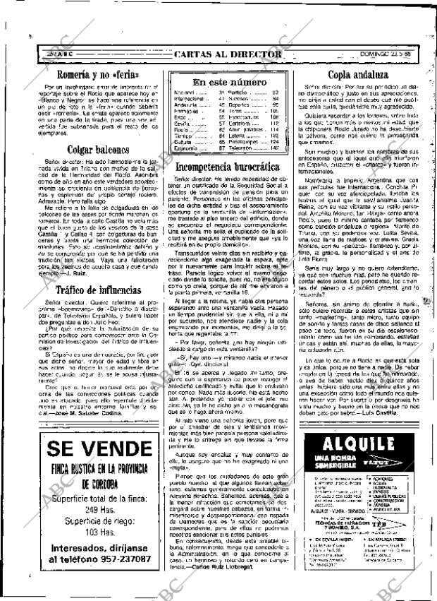 ABC SEVILLA 22-05-1988 página 26