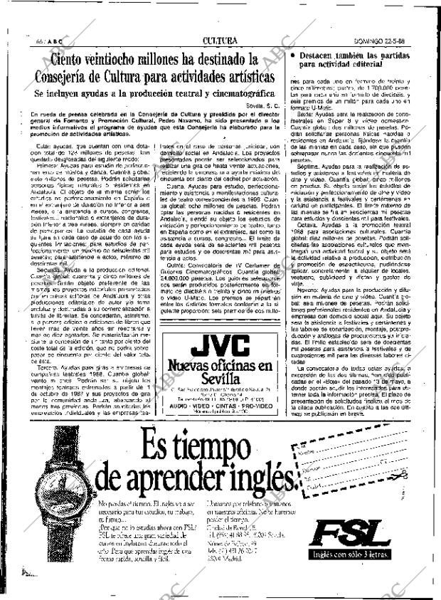 ABC SEVILLA 22-05-1988 página 66