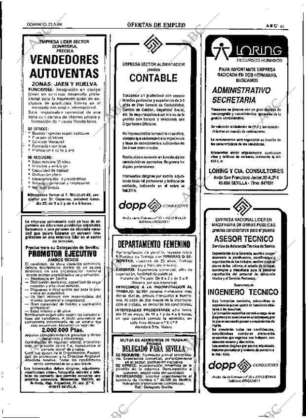 ABC SEVILLA 22-05-1988 página 85