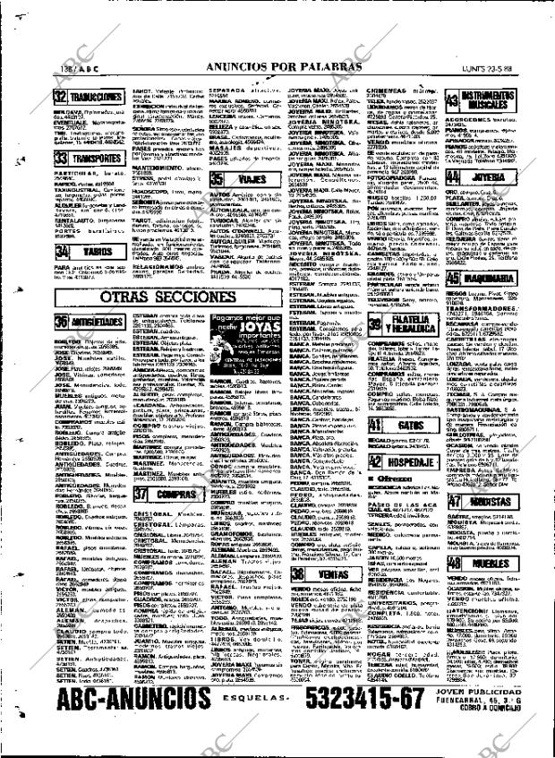 ABC MADRID 23-05-1988 página 138