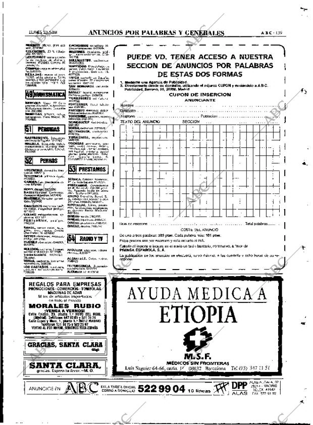 ABC MADRID 23-05-1988 página 139