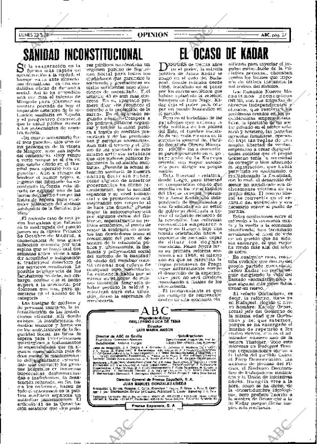 ABC MADRID 23-05-1988 página 27