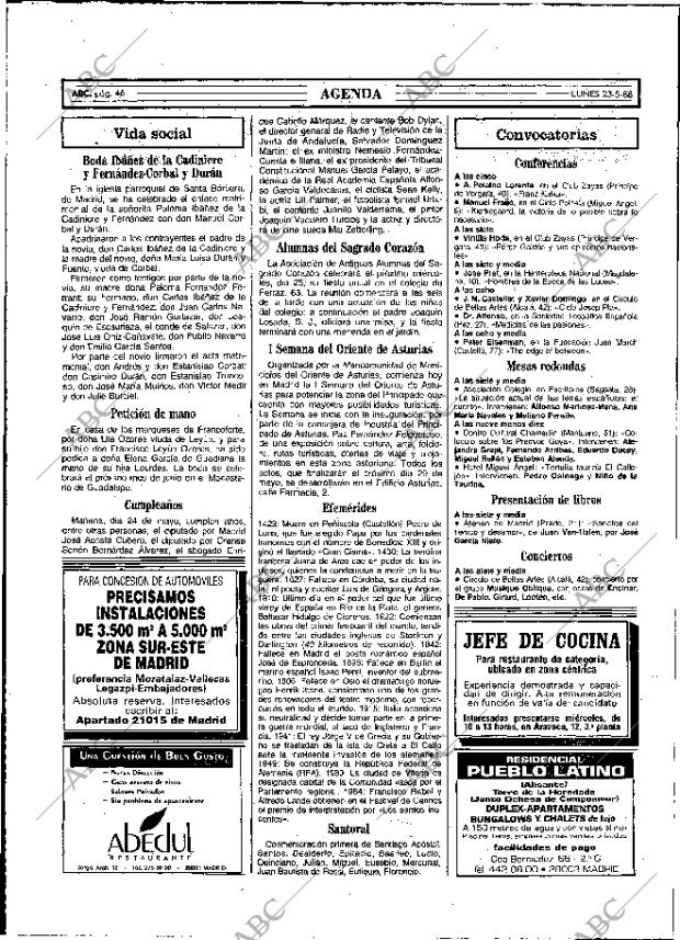ABC MADRID 23-05-1988 página 46