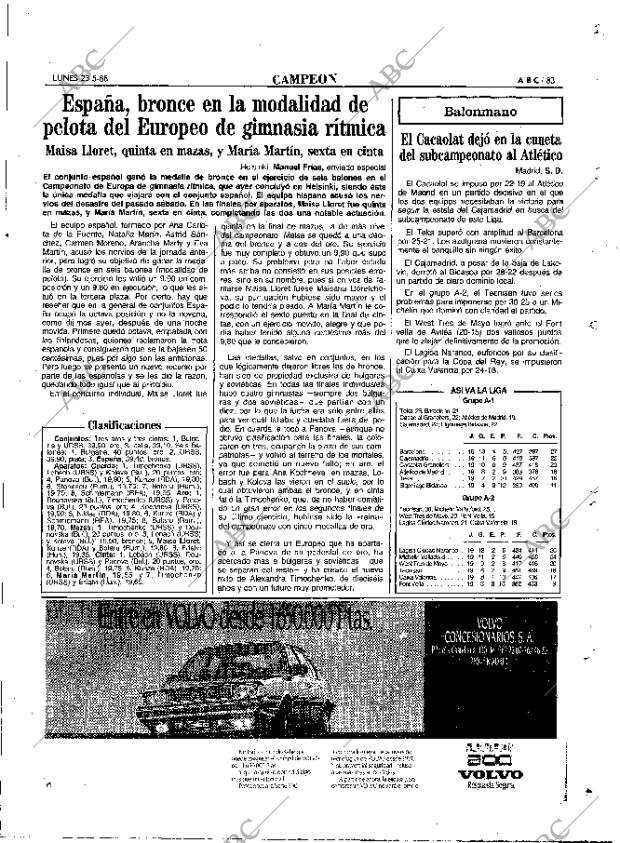 ABC MADRID 23-05-1988 página 83