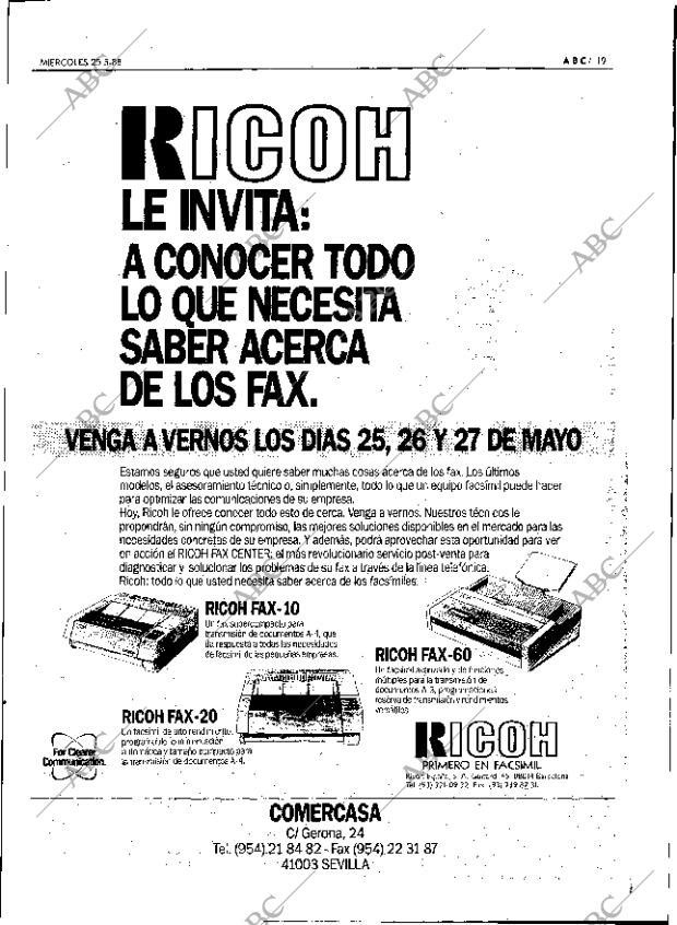 ABC SEVILLA 25-05-1988 página 19