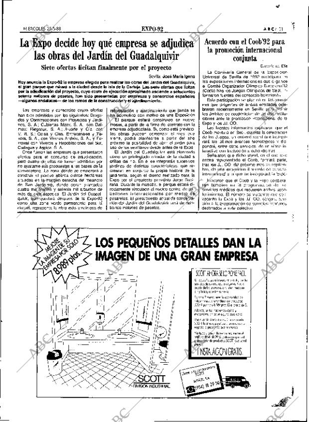 ABC SEVILLA 25-05-1988 página 31