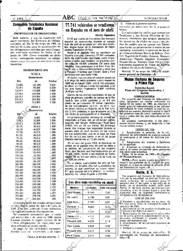 ABC SEVILLA 25-05-1988 página 52