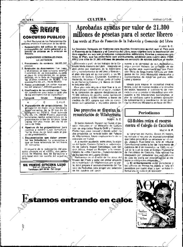 ABC MADRID 27-05-1988 página 42