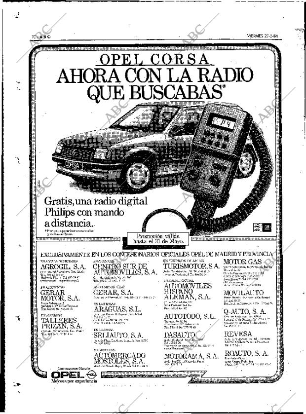 ABC MADRID 27-05-1988 página 70