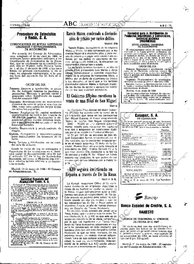 ABC MADRID 27-05-1988 página 75