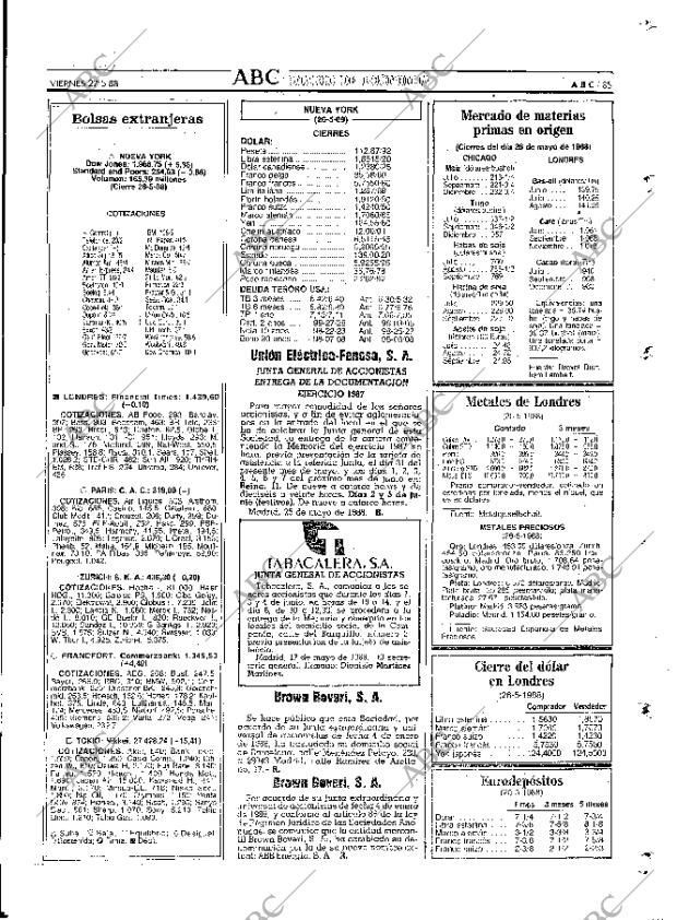 ABC MADRID 27-05-1988 página 85
