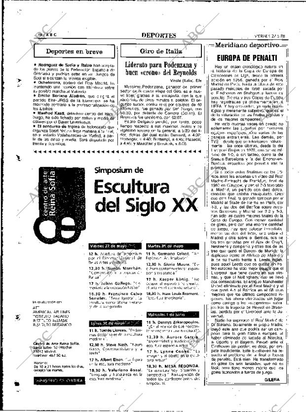 ABC MADRID 27-05-1988 página 88