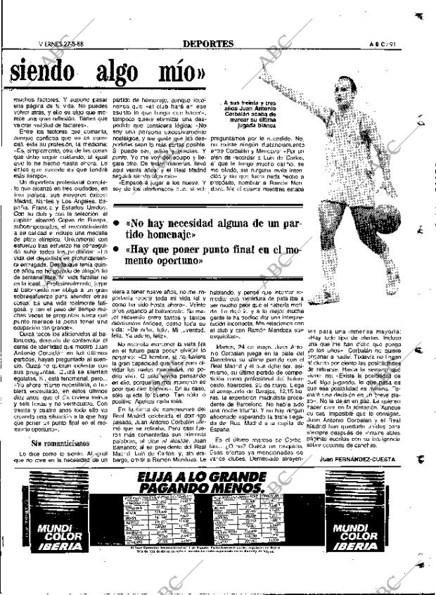 ABC MADRID 27-05-1988 página 91