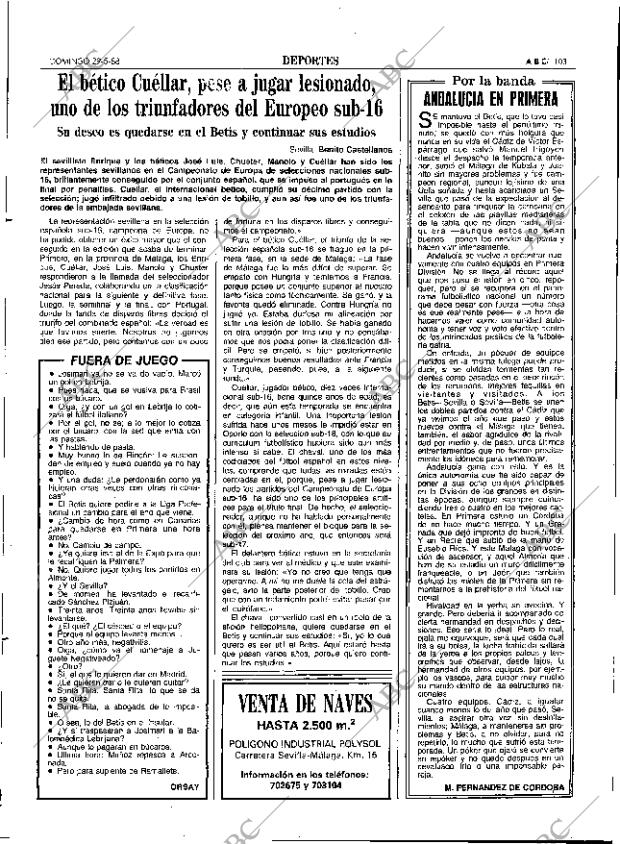 ABC SEVILLA 29-05-1988 página 103