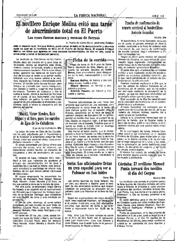 ABC SEVILLA 29-05-1988 página 109