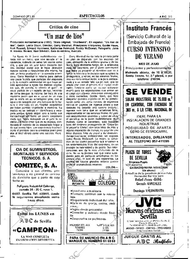 ABC SEVILLA 29-05-1988 página 111