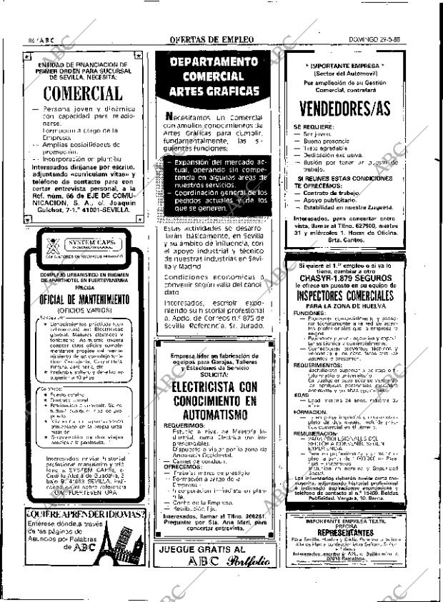ABC SEVILLA 29-05-1988 página 86