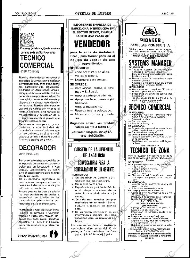 ABC SEVILLA 29-05-1988 página 89