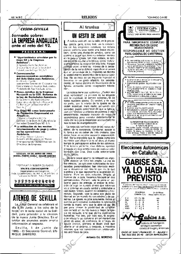 ABC SEVILLA 05-06-1988 página 62