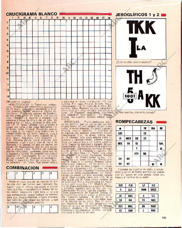 BLANCO Y NEGRO MADRID 05-06-1988 página 131