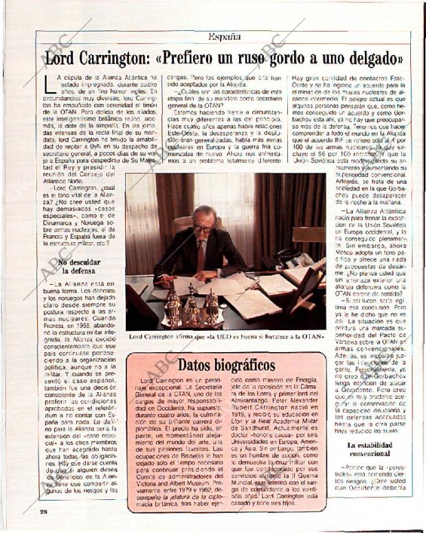 BLANCO Y NEGRO MADRID 05-06-1988 página 28