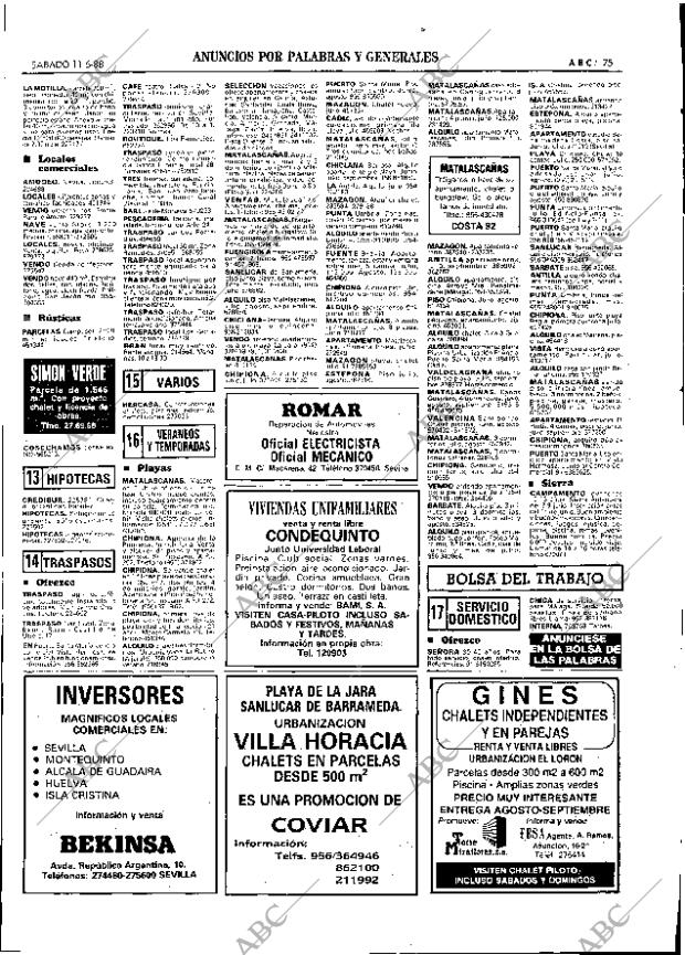ABC SEVILLA 11-06-1988 página 83
