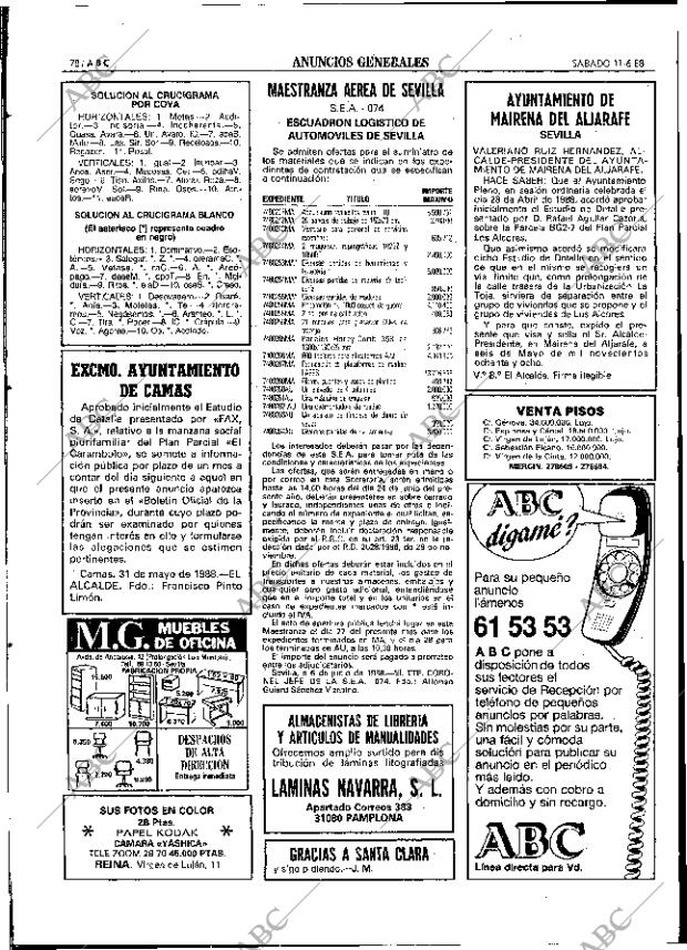 ABC SEVILLA 11-06-1988 página 86