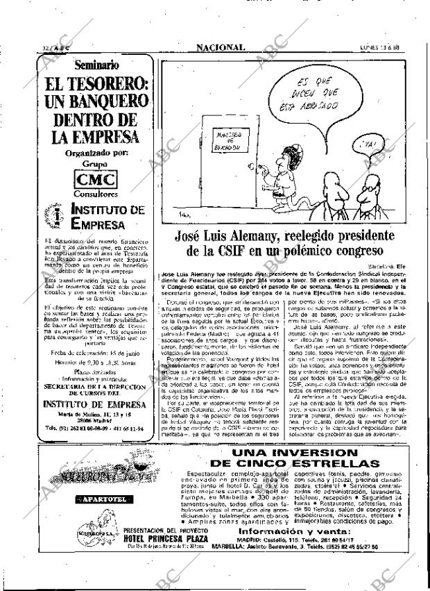 ABC MADRID 13-06-1988 página 32