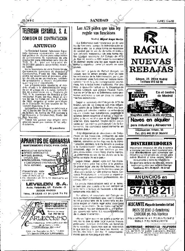 ABC MADRID 13-06-1988 página 52