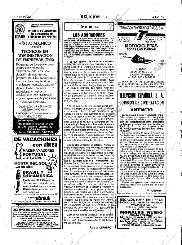 ABC MADRID 13-06-1988 página 55