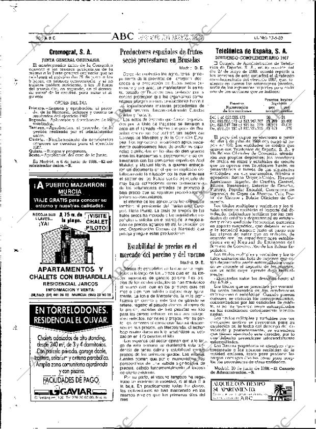 ABC MADRID 13-06-1988 página 90