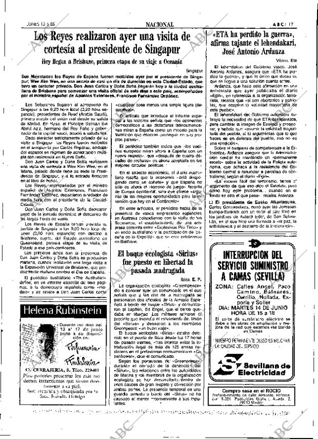 ABC SEVILLA 13-06-1988 página 17