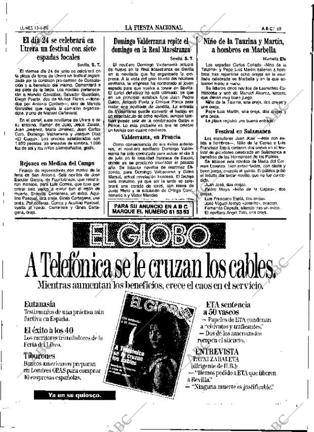 ABC SEVILLA 13-06-1988 página 69