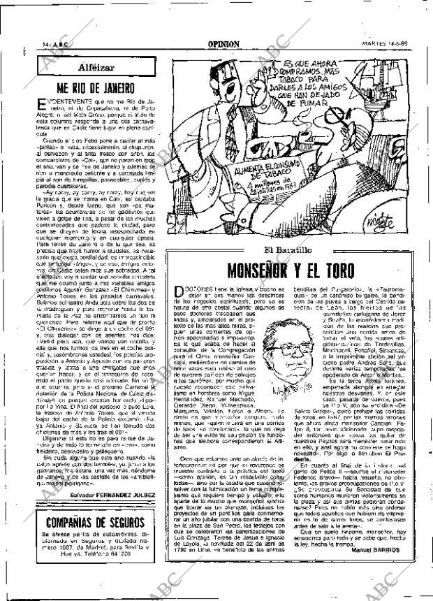 ABC SEVILLA 14-06-1988 página 14