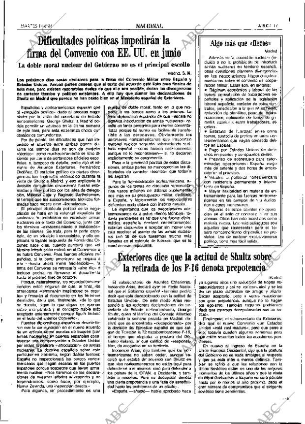 ABC SEVILLA 14-06-1988 página 17