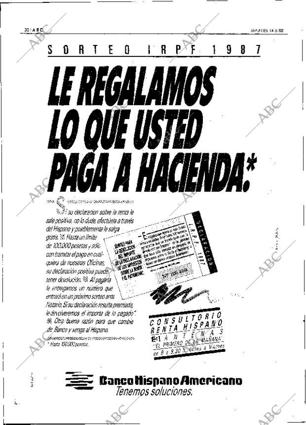 ABC SEVILLA 14-06-1988 página 30