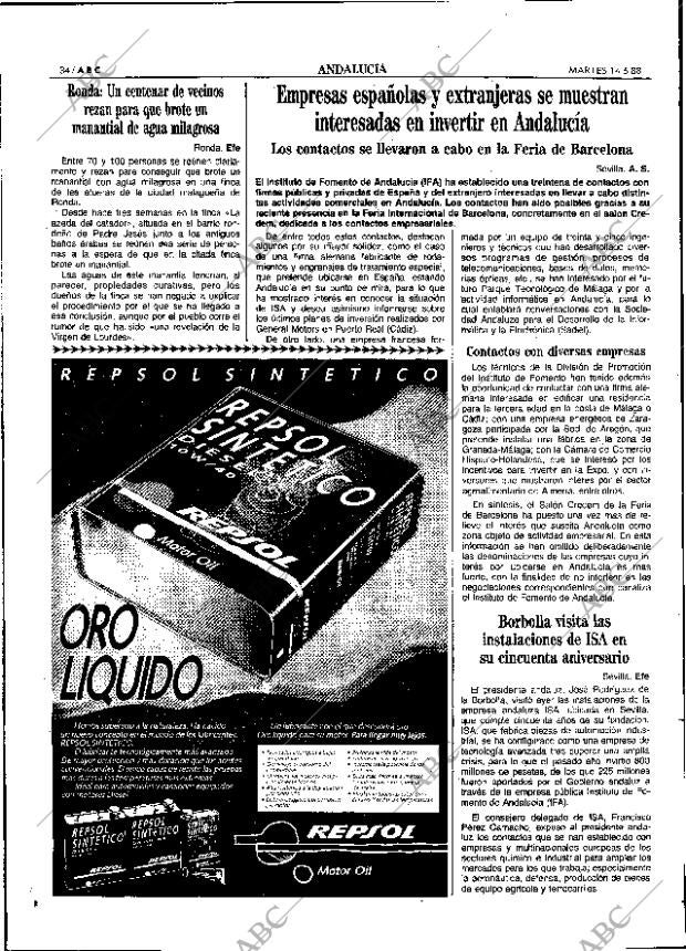 ABC SEVILLA 14-06-1988 página 34
