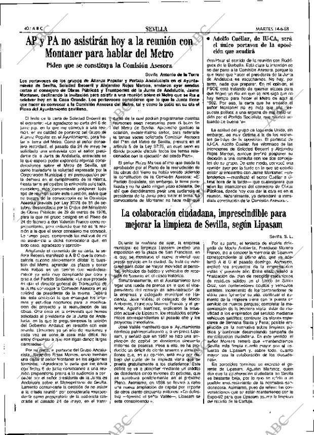 ABC SEVILLA 14-06-1988 página 40