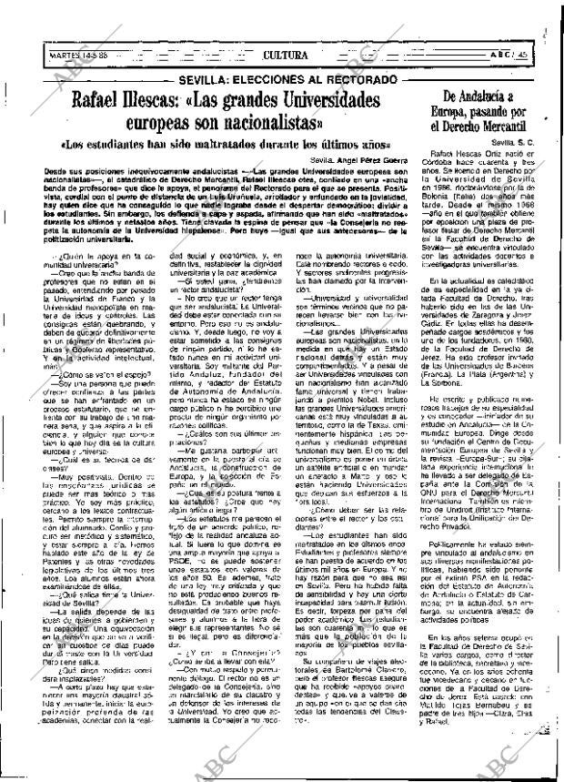 ABC SEVILLA 14-06-1988 página 45