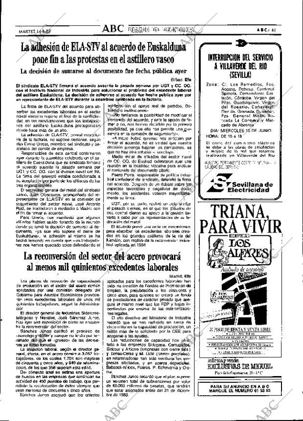 ABC SEVILLA 14-06-1988 página 61