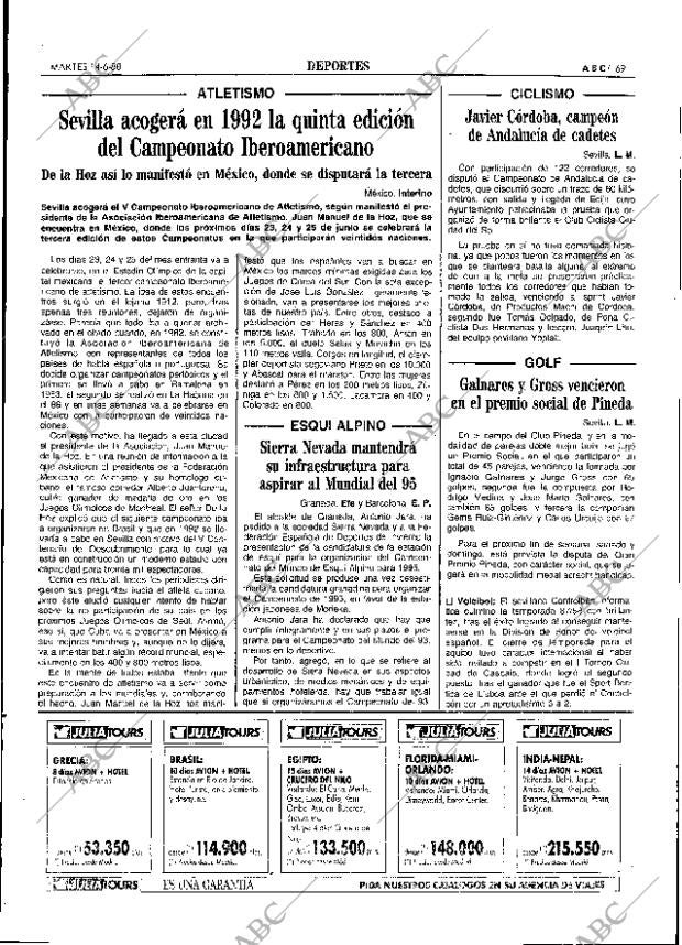 ABC SEVILLA 14-06-1988 página 69