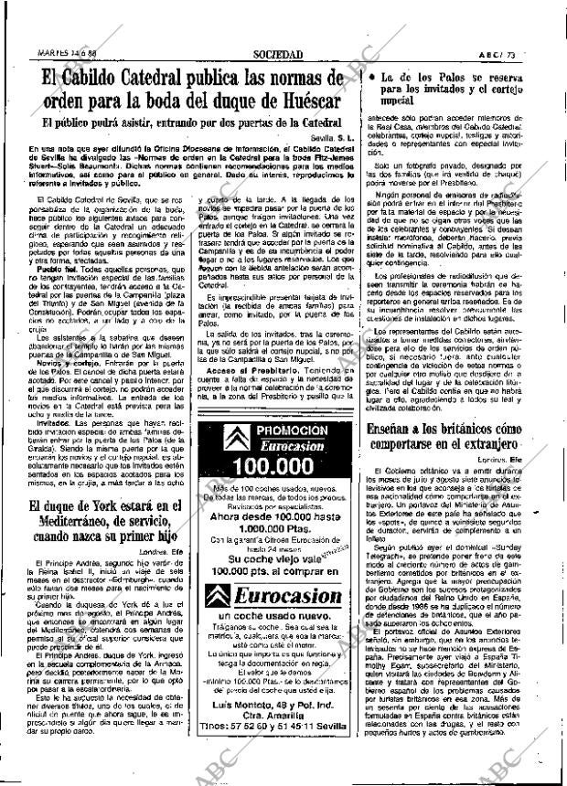 ABC SEVILLA 14-06-1988 página 73