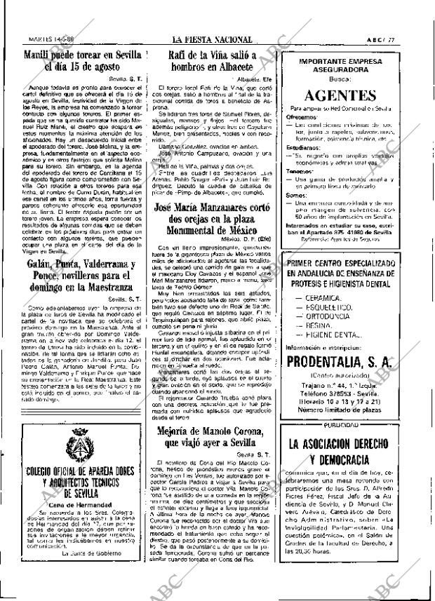 ABC SEVILLA 14-06-1988 página 77
