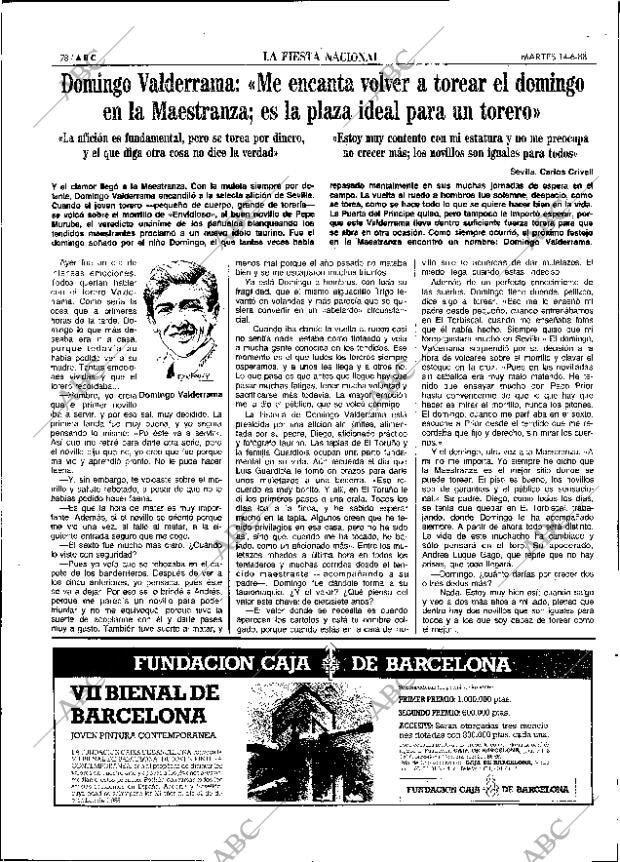 ABC SEVILLA 14-06-1988 página 78