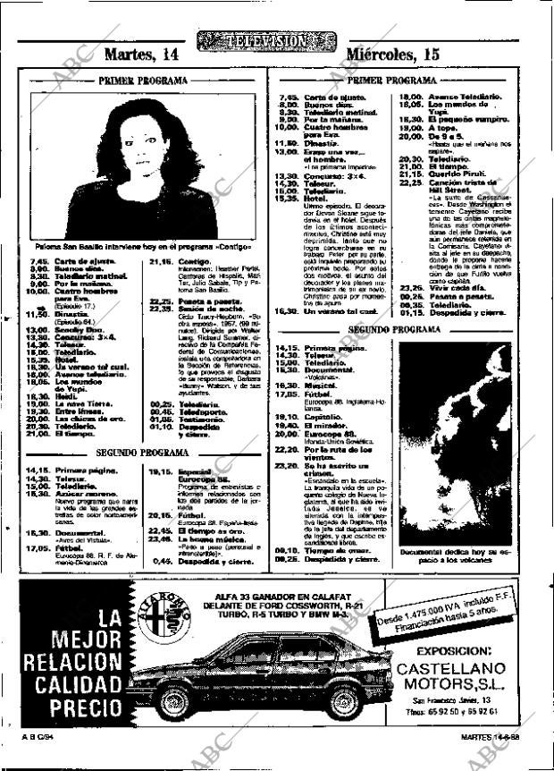 ABC SEVILLA 14-06-1988 página 94